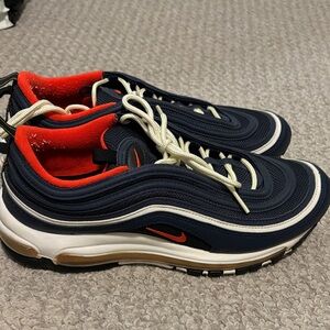 Nike Men’s Air Max 97 Sneakers - Navy / Red / Cream